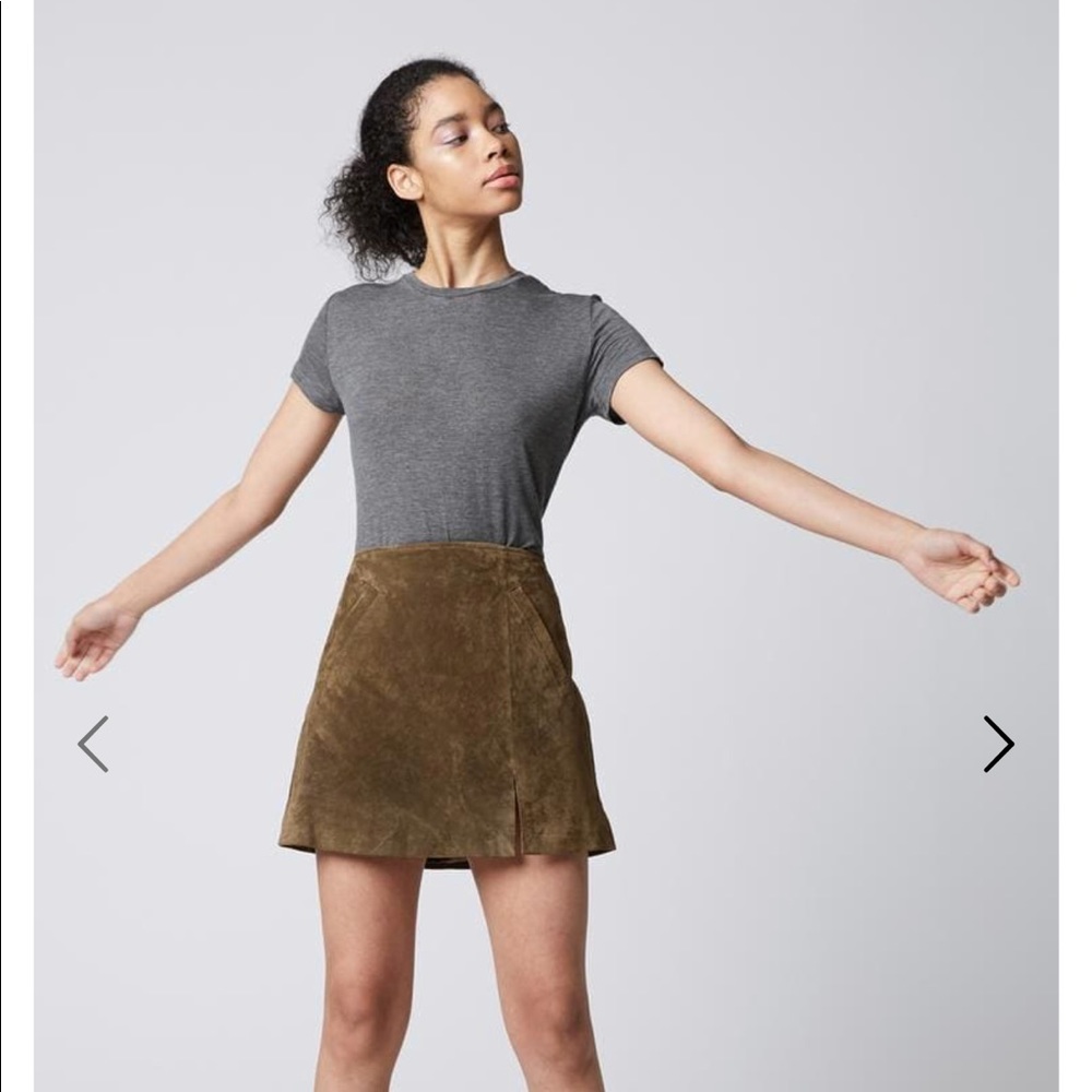 Dark brown Blanknyc leather skirt